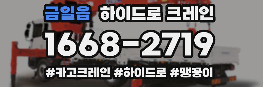 금일읍 하이드로 크레인