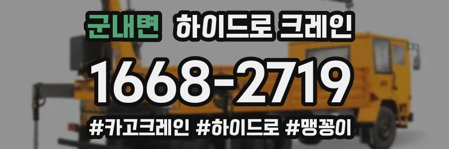 군내면 하이드로 크레인
