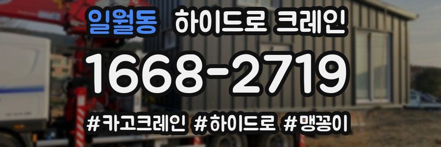 일월동 하이드로 크레인