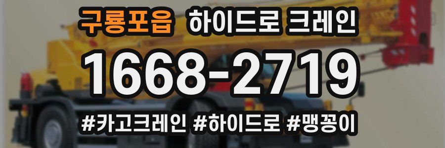 구룡포읍 하이드로 크레인