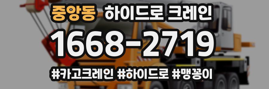 중앙동 하이드로 크레인