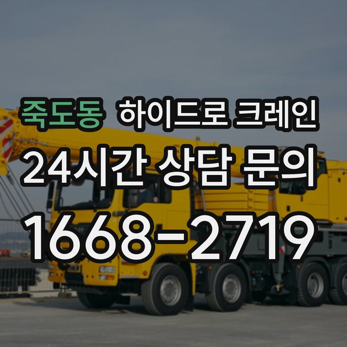 죽도동 하이드로 크레인