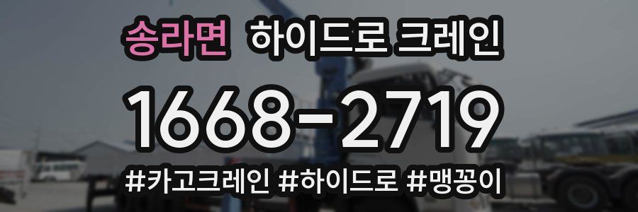 송라면 하이드로 크레인