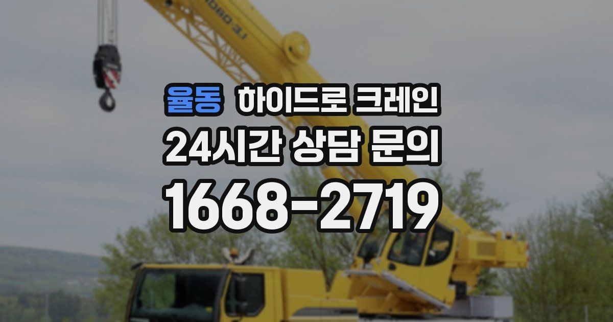 율동 하이드로 크레인
