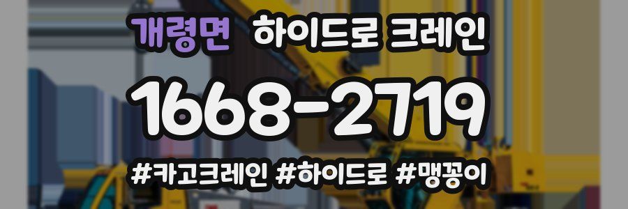 개령면 하이드로 크레인