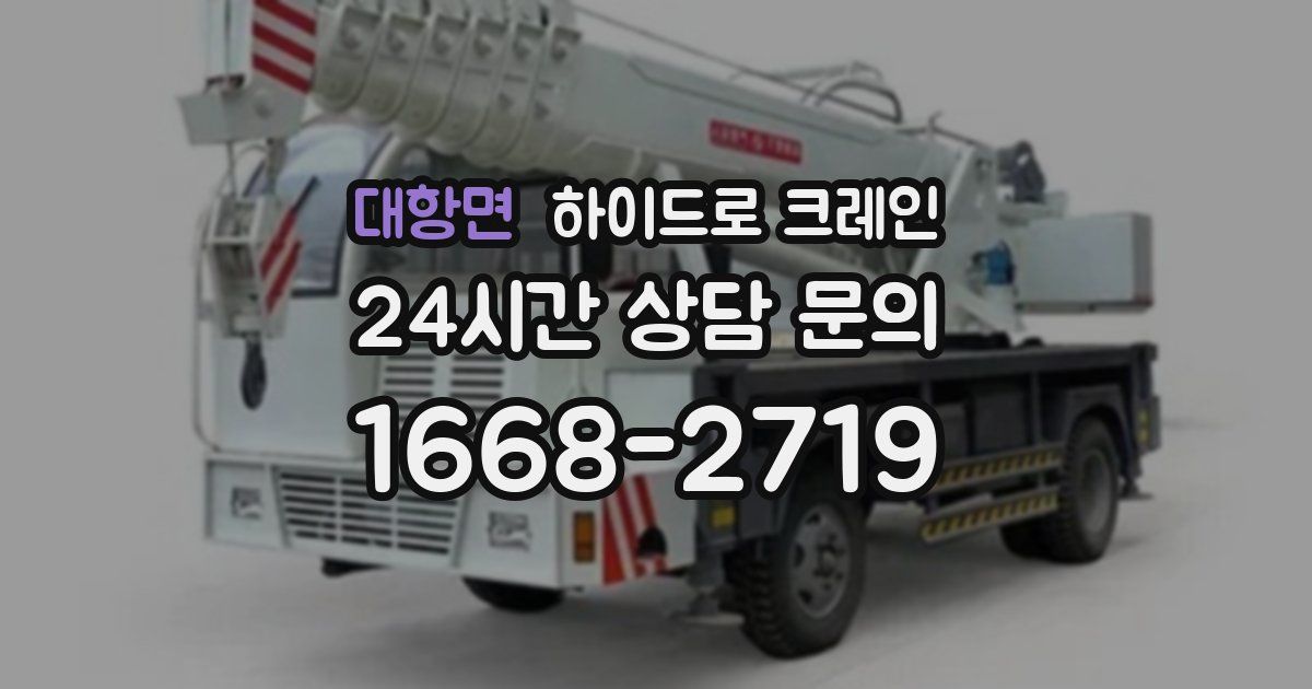 대항면 하이드로 크레인