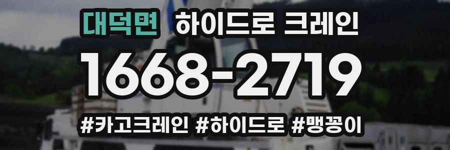 대덕면 하이드로 크레인