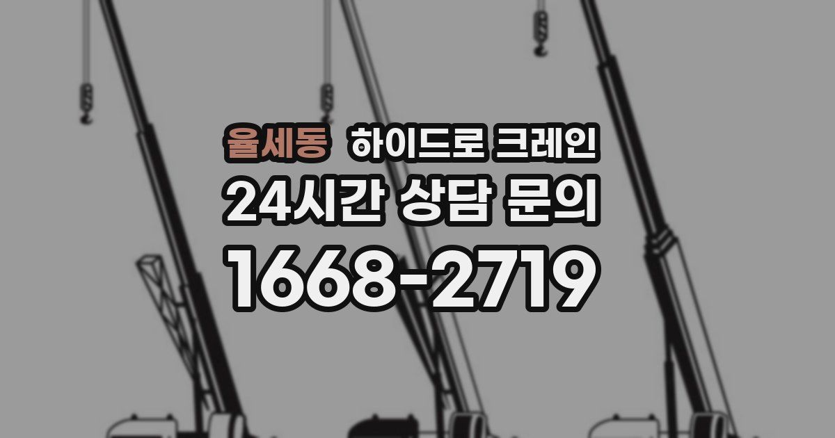 율세동 하이드로 크레인