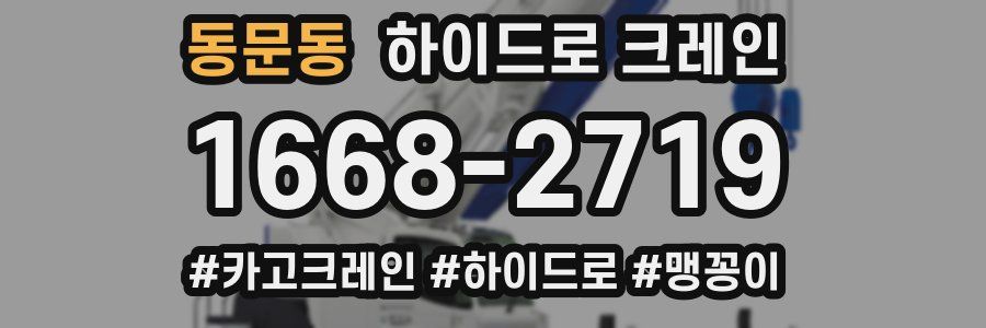 동문동 하이드로 크레인