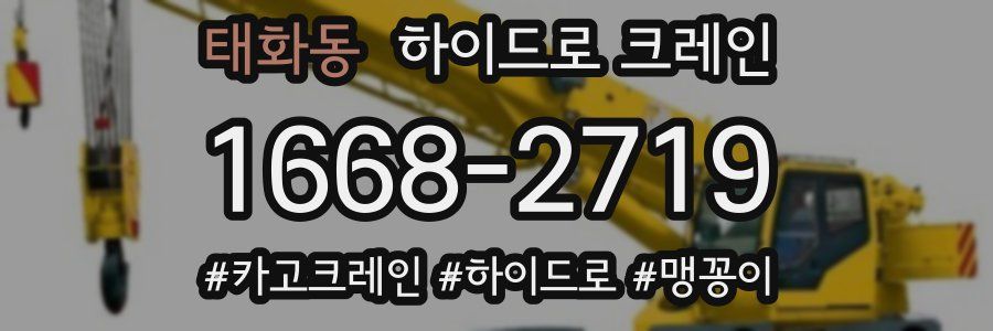 태화동 하이드로 크레인
