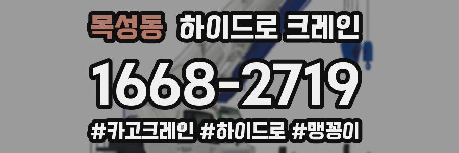 목성동 하이드로 크레인