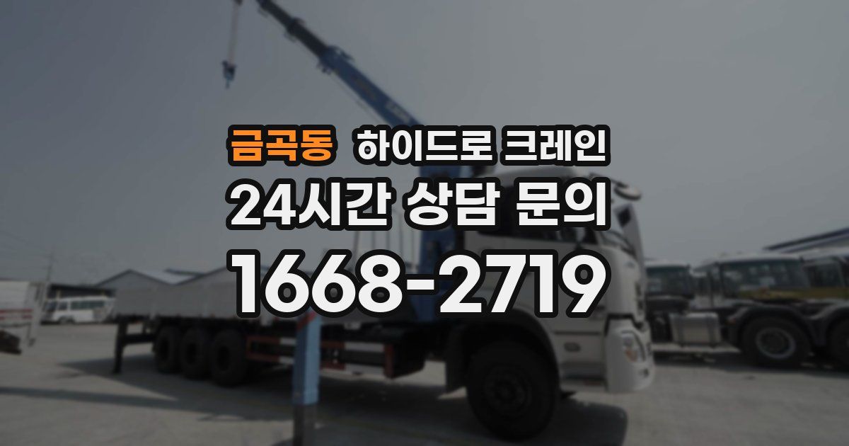 금곡동 하이드로 크레인