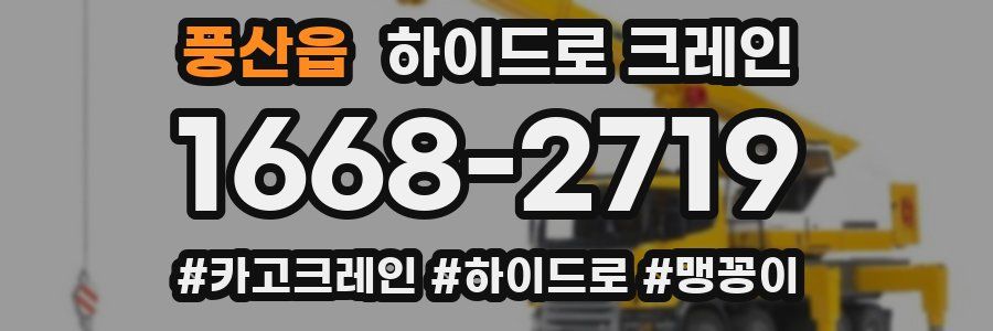 풍산읍 하이드로 크레인