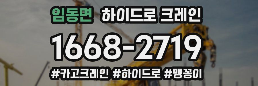 임동면 하이드로 크레인