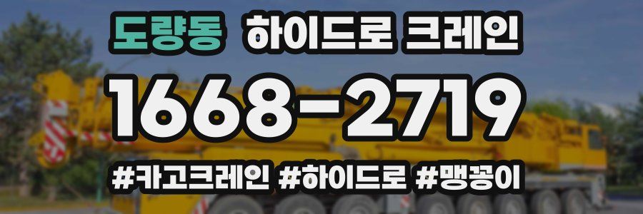 도량동 하이드로 크레인