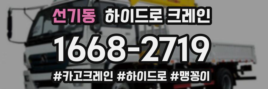 선기동 하이드로 크레인