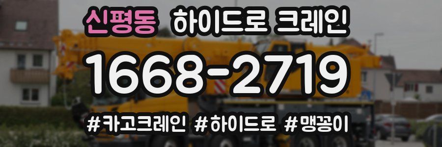 신평동 하이드로 크레인
