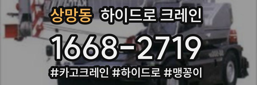 상망동 하이드로 크레인