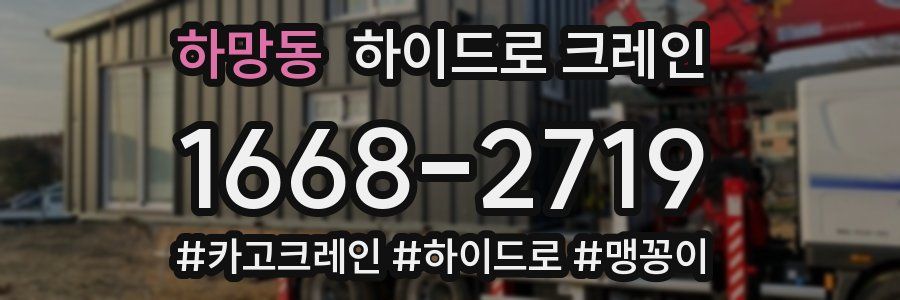 하망동 하이드로 크레인