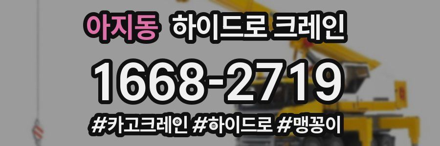 아지동 하이드로 크레인