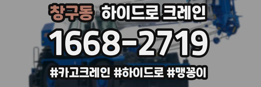 창구동 하이드로 크레인