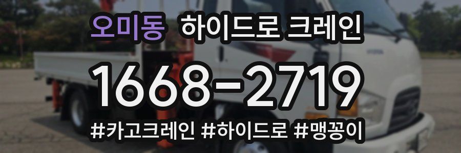 오미동 하이드로 크레인