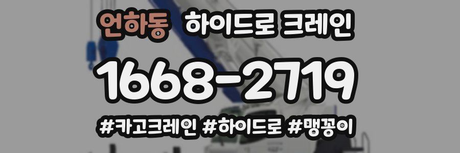 언하동 하이드로 크레인