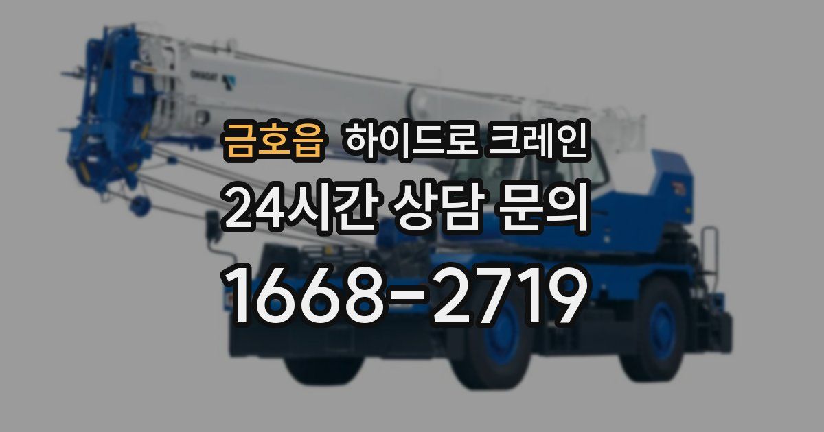 금호읍 하이드로 크레인