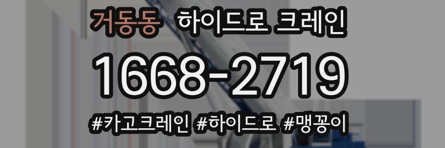 거동동 하이드로 크레인