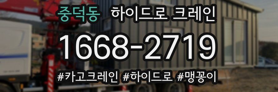 중덕동 하이드로 크레인