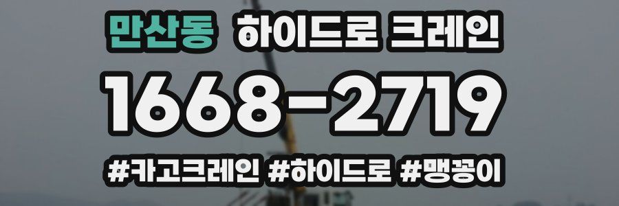 만산동 하이드로 크레인