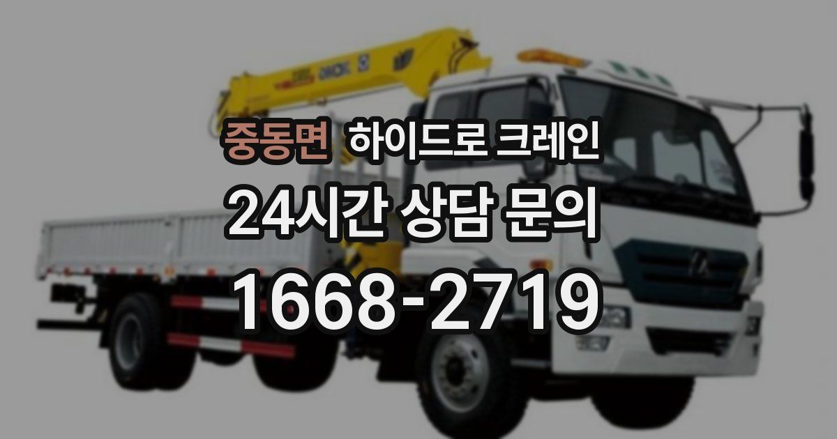 중동면 하이드로 크레인