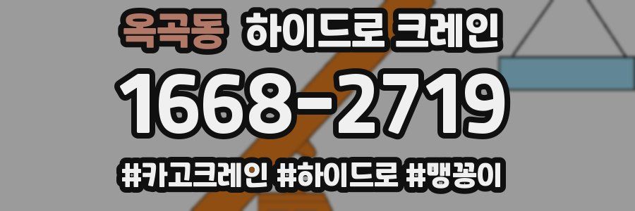 옥곡동 하이드로 크레인