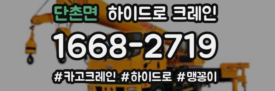 단촌면 하이드로 크레인