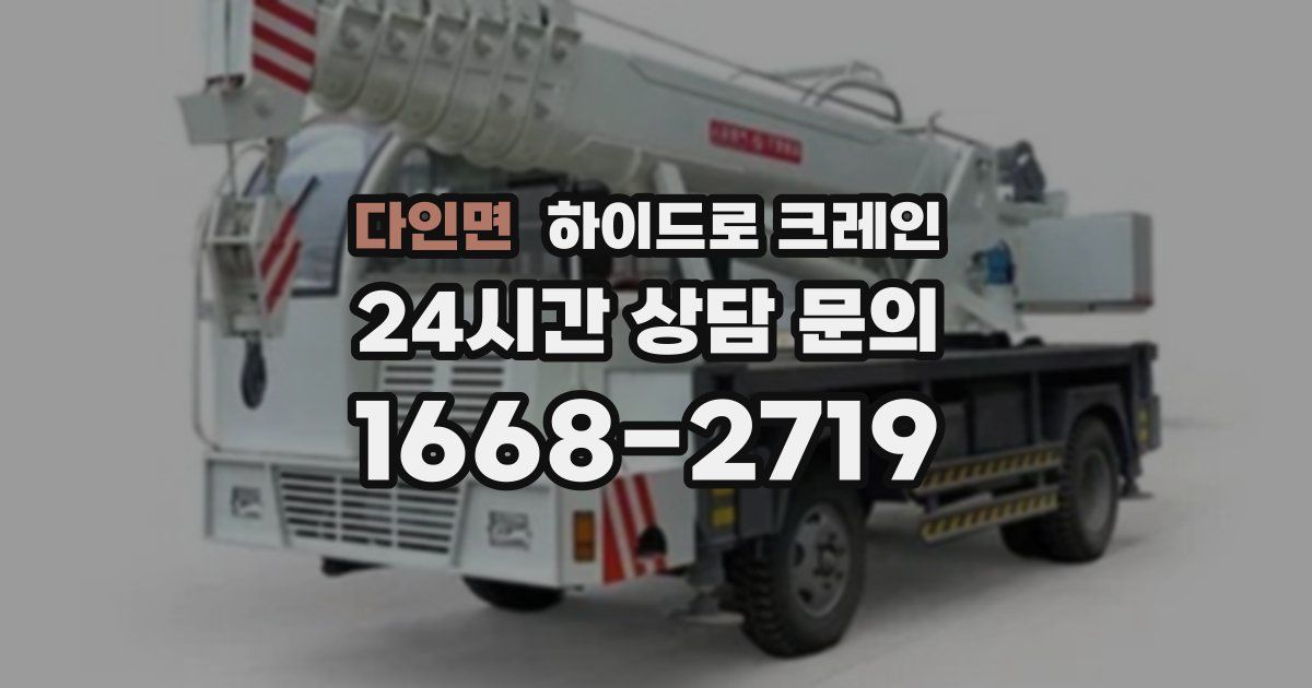 다인면 하이드로 크레인