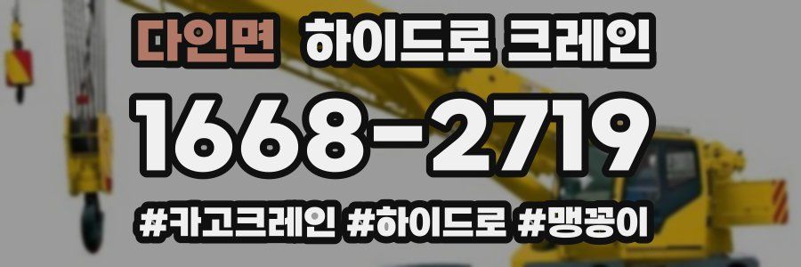 다인면 하이드로 크레인