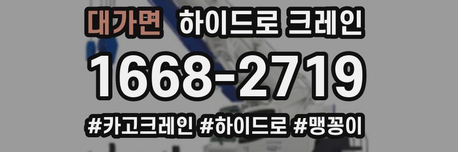 대가면 하이드로 크레인