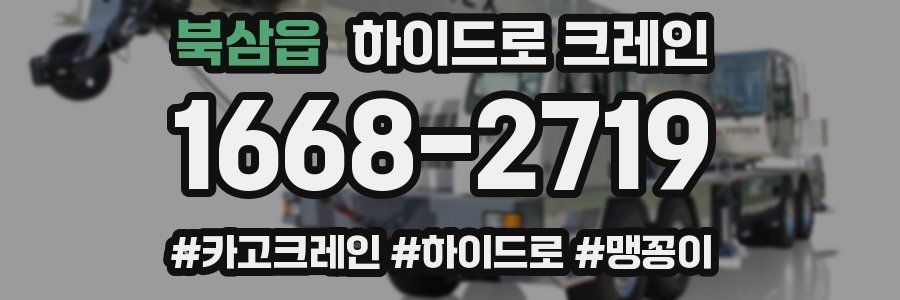 북삼읍 하이드로 크레인