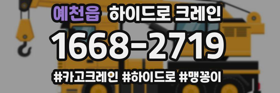 예천읍 하이드로 크레인