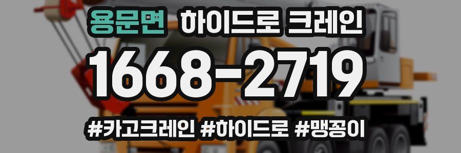 용문면 하이드로 크레인