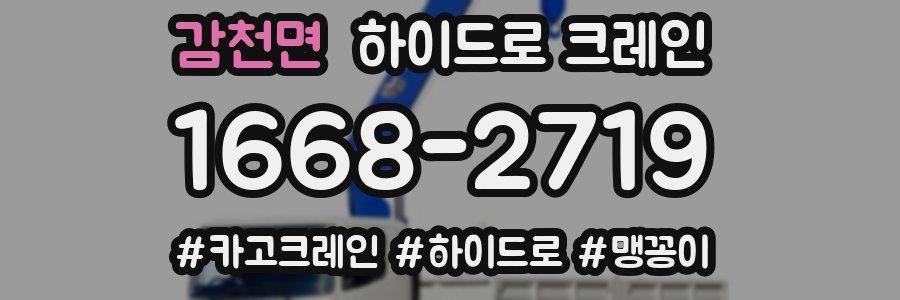 감천면 하이드로 크레인