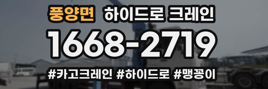 풍양면 하이드로 크레인