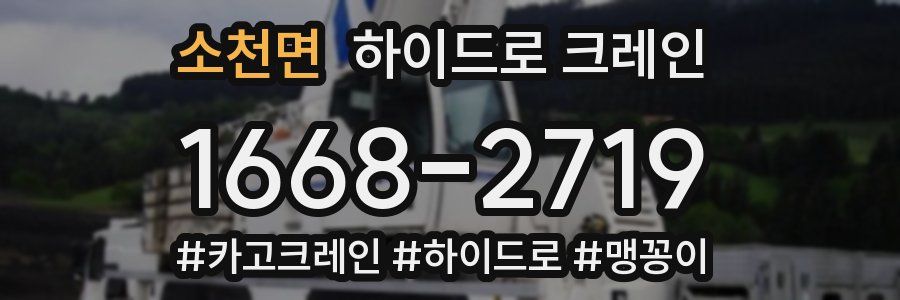 소천면 하이드로 크레인