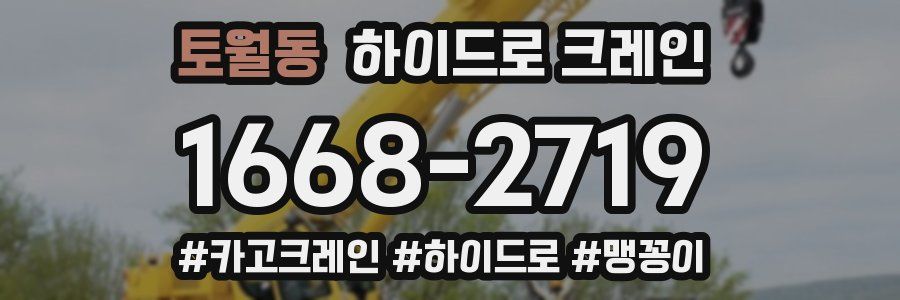 토월동 하이드로 크레인