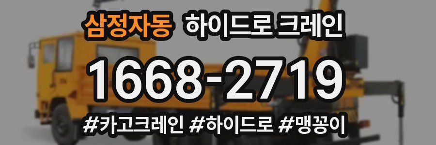 삼정자동 하이드로 크레인