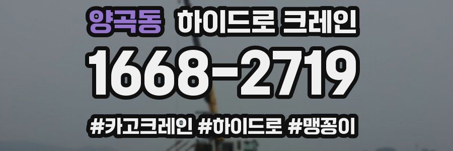 양곡동 하이드로 크레인