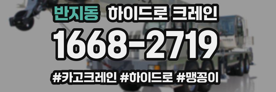 반지동 하이드로 크레인