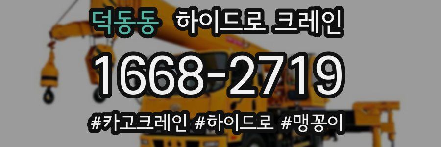 덕동동 하이드로 크레인