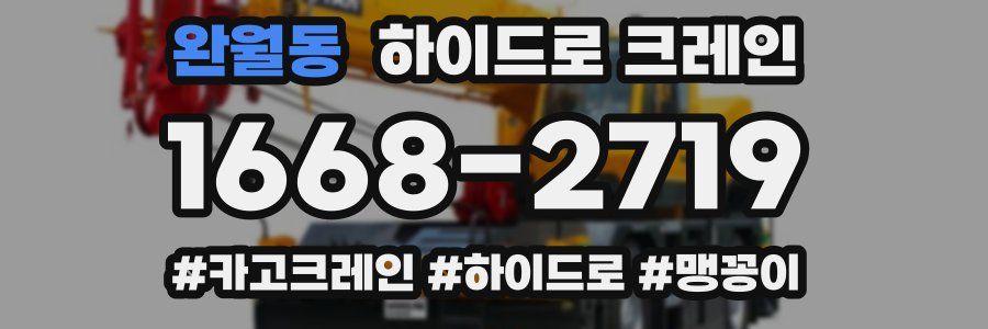 완월동 하이드로 크레인