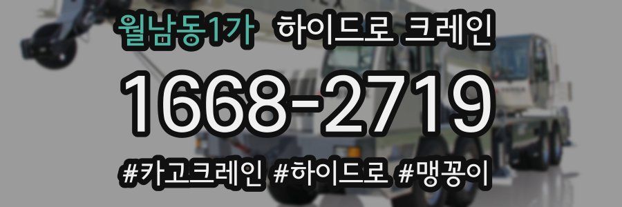 월남동1가 하이드로 크레인